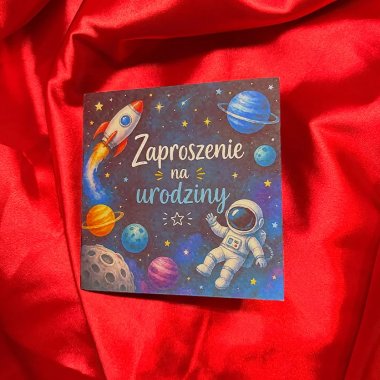 Zaproszenie na urodziny "Kosmos" Prezentexpress.pl